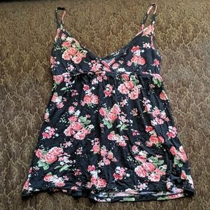 Papaya floral cami shirt flowy